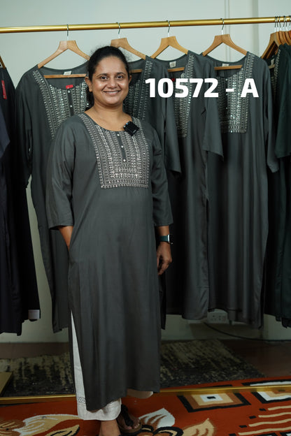 Rayon daily wear kurthi 10572