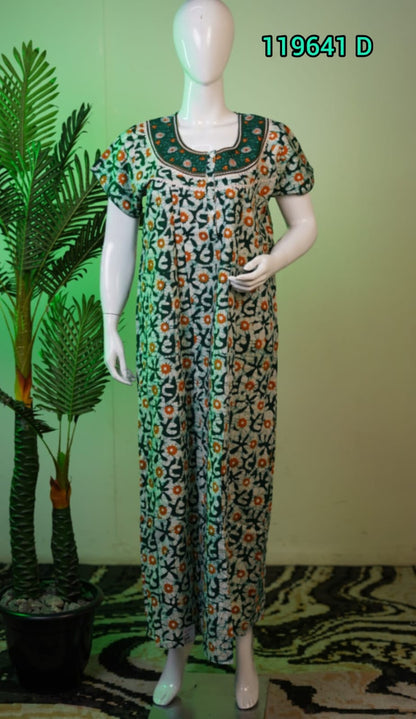 Cotton Batik Print  Nighties 119641