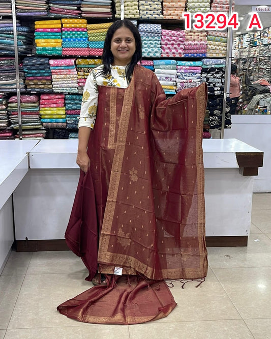 Crush silk banarassi butta salwar sets 13294