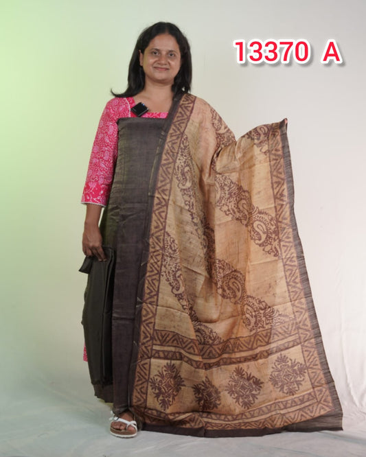 Crush Silk Unstitched Salwar Suits 13370