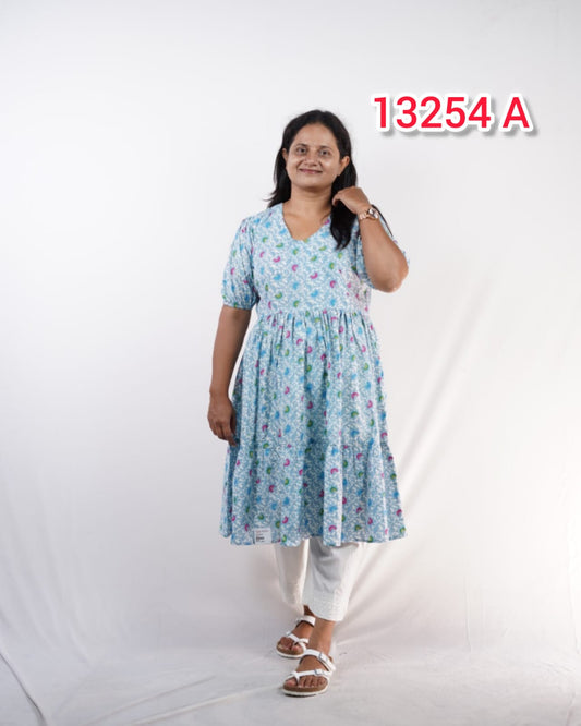 Jaipur Cotton frocks - Vibrant & Breezy (Code:13254)