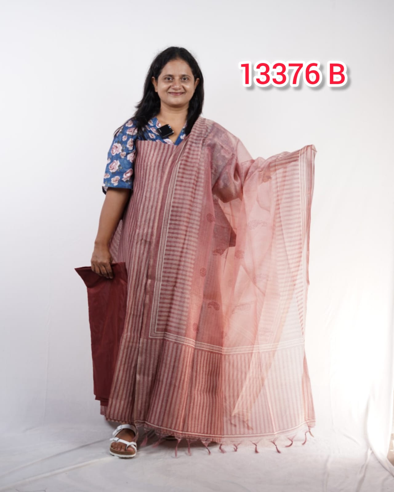 Crush Chandheri Unstiched Salwar Suits 13376