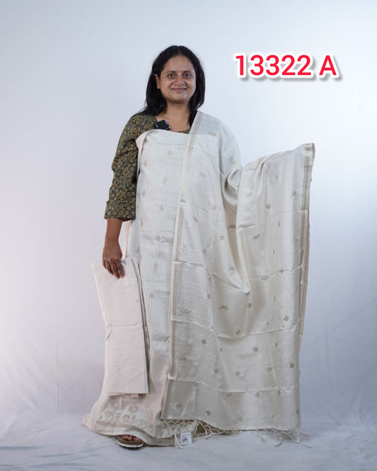 Semi Tussar Untitched Salwar suits 13322