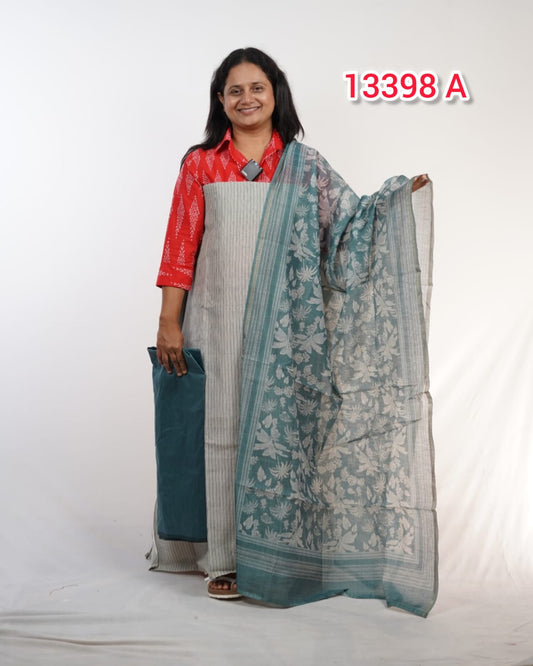 Chandheri Silk Unstitched Salwar Suits 13398