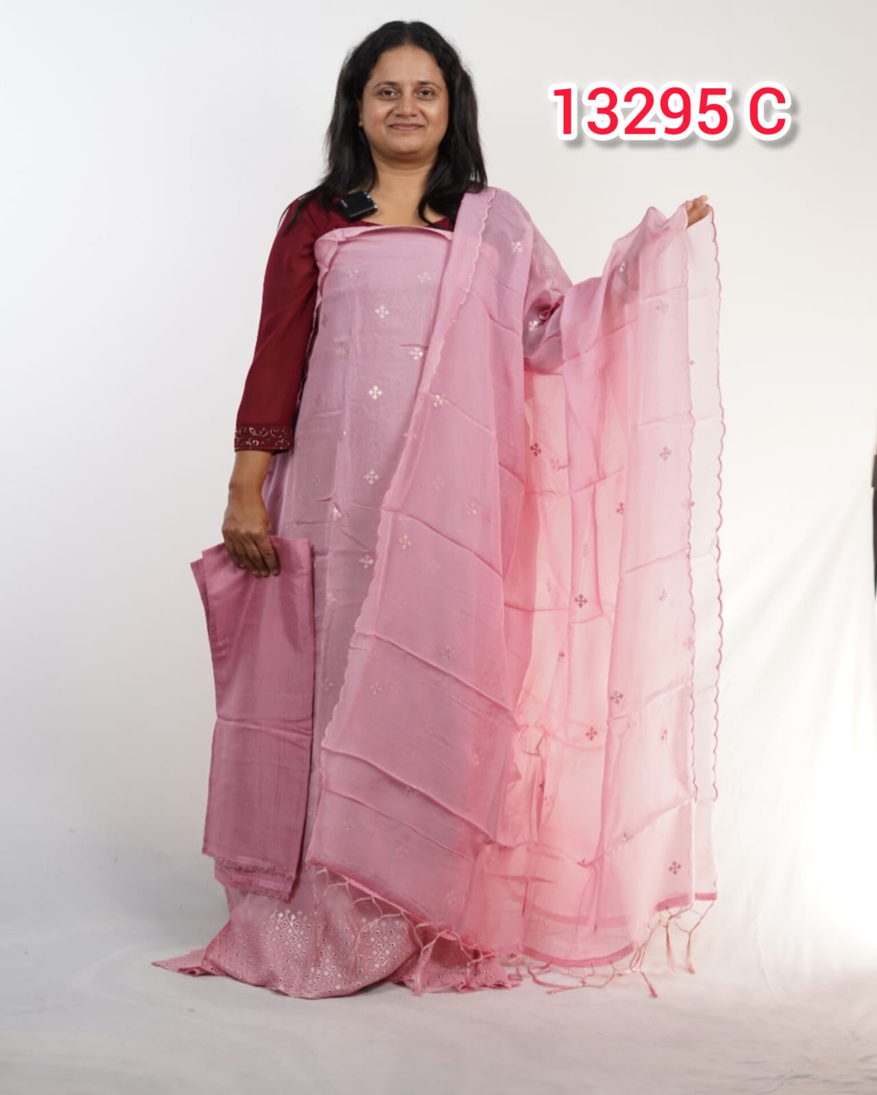Soft Organza Party wear salwar Suits 13295