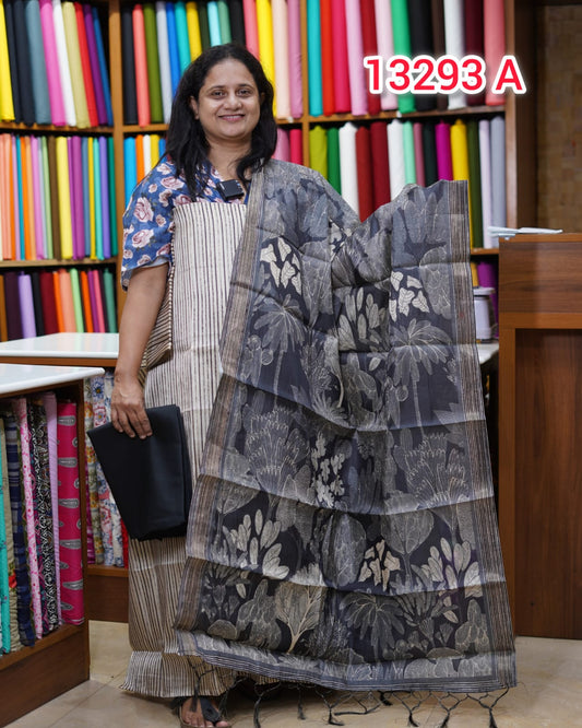 Semi tussar Unstitched Salwar Suits 13293