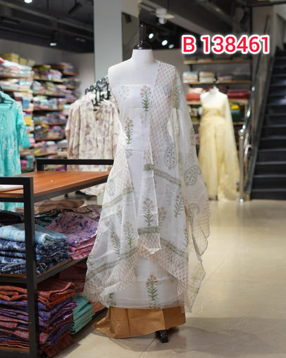 Cota Doriya Unstitched Salwar Suits   | Search Code 138461